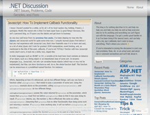 Tablet Screenshot of dotnetdiscussion.wordpress.com