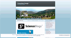 Desktop Screenshot of erneuerbareenergie.wordpress.com
