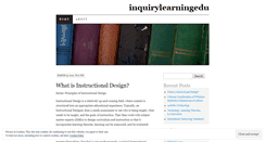 Desktop Screenshot of inquirylearningedu.wordpress.com