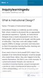 Mobile Screenshot of inquirylearningedu.wordpress.com