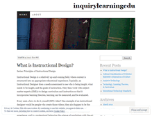 Tablet Screenshot of inquirylearningedu.wordpress.com