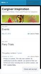 Mobile Screenshot of caregiverhelpline.wordpress.com