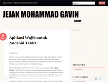 Tablet Screenshot of mohammadgavin.wordpress.com