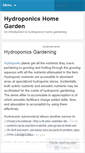 Mobile Screenshot of hydroponicshomeblog.wordpress.com