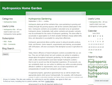 Tablet Screenshot of hydroponicshomeblog.wordpress.com