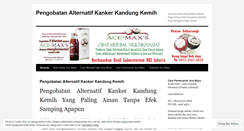 Desktop Screenshot of pengobatanalternatifkankerkandungkemih.wordpress.com