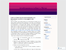 Tablet Screenshot of andreagonzales.wordpress.com