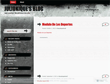 Tablet Screenshot of juliokique.wordpress.com