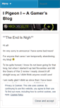 Mobile Screenshot of gamingpigeon.wordpress.com