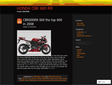 Tablet Screenshot of cbr600rr.wordpress.com