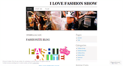 Desktop Screenshot of ilovefashionshow.wordpress.com