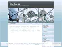 Tablet Screenshot of drivenparanoia.wordpress.com