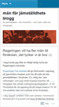 Mobile Screenshot of manforjamstalldhet.wordpress.com