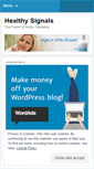 Mobile Screenshot of healthysignals.wordpress.com