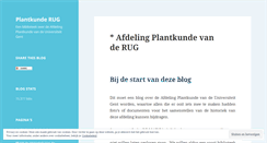 Desktop Screenshot of plantkunderug.wordpress.com