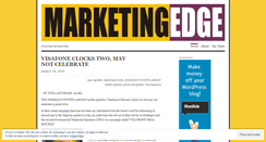 Desktop Screenshot of marketingedgemagazine.wordpress.com