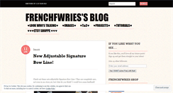 Desktop Screenshot of frenchfwries.wordpress.com