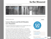 Tablet Screenshot of critinq.wordpress.com