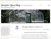 Tablet Screenshot of disciplesquest.wordpress.com