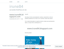 Tablet Screenshot of irune84.wordpress.com