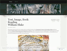 Tablet Screenshot of imaginingwilliamblake.wordpress.com