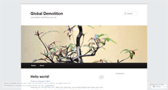 Desktop Screenshot of globaldemolition.wordpress.com