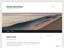 Tablet Screenshot of globaldemolition.wordpress.com