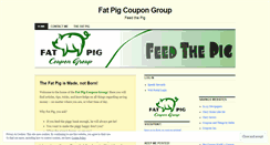 Desktop Screenshot of fatpigcoupongroup.wordpress.com