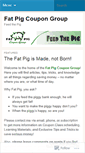 Mobile Screenshot of fatpigcoupongroup.wordpress.com