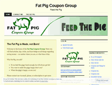 Tablet Screenshot of fatpigcoupongroup.wordpress.com