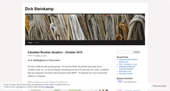 Desktop Screenshot of dicksteinkamp.wordpress.com