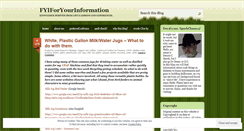 Desktop Screenshot of fyiforyourinformation.wordpress.com