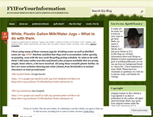 Tablet Screenshot of fyiforyourinformation.wordpress.com