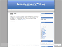 Tablet Screenshot of imegawan.wordpress.com