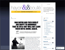 Tablet Screenshot of hayonandboulle.wordpress.com