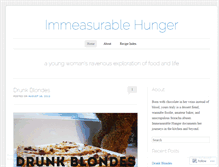 Tablet Screenshot of immeasurablehunger.wordpress.com