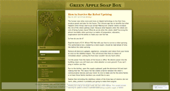Desktop Screenshot of greenapplesoapbox.wordpress.com