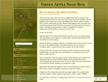 Tablet Screenshot of greenapplesoapbox.wordpress.com