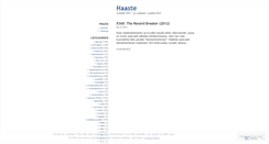 Desktop Screenshot of haaste.wordpress.com