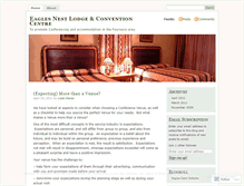 Tablet Screenshot of eaglesnestlodge.wordpress.com