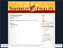 Tablet Screenshot of nwfolklife.wordpress.com