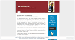 Desktop Screenshot of marathonwiner.wordpress.com