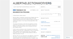 Desktop Screenshot of albertaelectionworkers.wordpress.com
