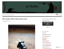 Tablet Screenshot of 47echo.wordpress.com