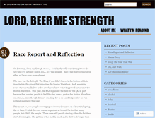 Tablet Screenshot of beermestrength.wordpress.com