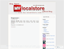 Tablet Screenshot of mylocalstore.wordpress.com