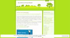 Desktop Screenshot of myveganchild.wordpress.com