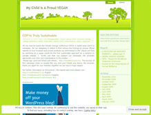 Tablet Screenshot of myveganchild.wordpress.com