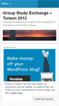 Mobile Screenshot of gsetaiwan2012.wordpress.com