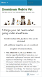 Mobile Screenshot of downtownmobilevet.wordpress.com